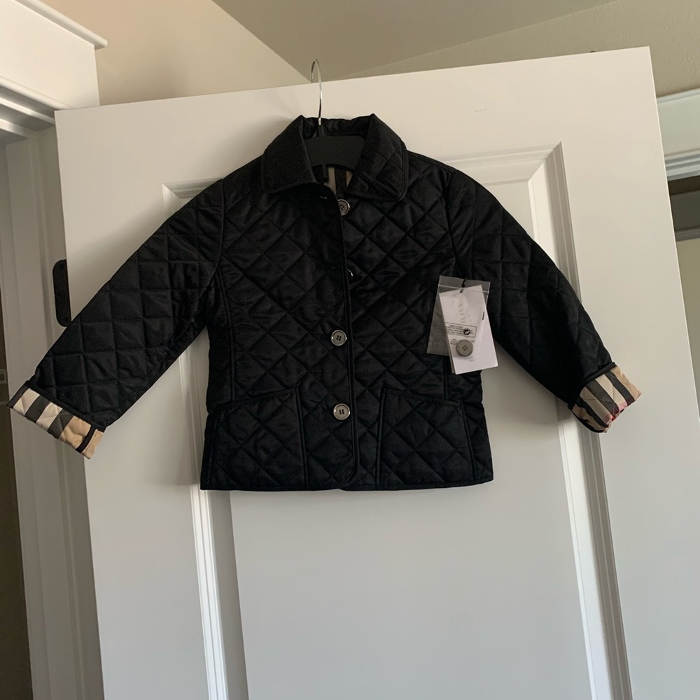 Burberry Black Kids Quilted Jacket